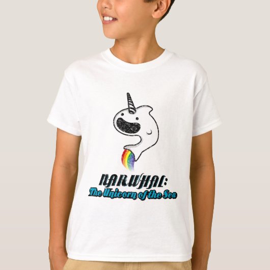 Narwhal:海の一角 Tシャツ (正面)