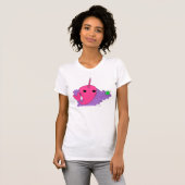 Narwhal (紫色の泡) tシャツ (正面フル)