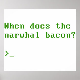 Narwhal Bacon VGA Redditに関する質問 ポスター