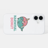 Narwhal Donut Phone Case iPhone 16ケース (裏面横)