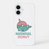 Narwhal Donut Phone Case iPhone 16ケース (裏面)