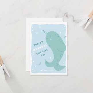 Narwhal Else教室のバレンタインカード カード