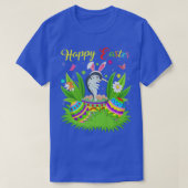 Narwhal Fish Lover Floral Easter Egg Funny Narwhal Tシャツ (デザイン正面)