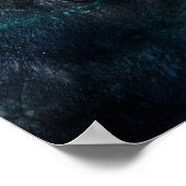 Narwhal Mystical Guardian - Aurora Arctic Night ポスター (角)