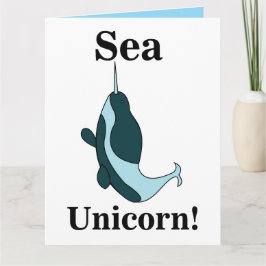 Narwhal Sea Unicorn Funny カード