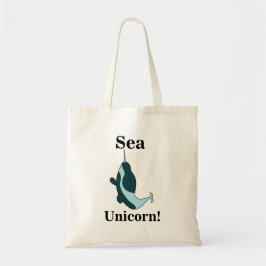 Narwhal Sea Unicorn Funny トートバッグ