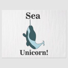 Narwhal Sea Unicorn Funny 薄葉紙