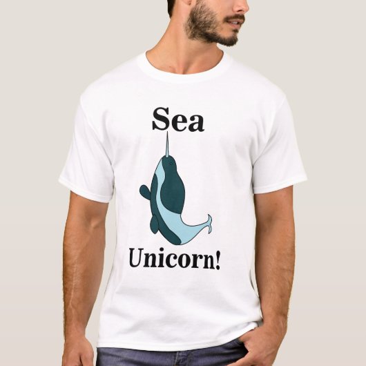 Narwhal Sea Unicorn Funny Tシャツ (正面)