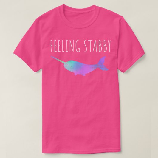 Narwhal Tシャツ、感じStabby Narwhalおもしろい Tシャツ (デザイン正面)