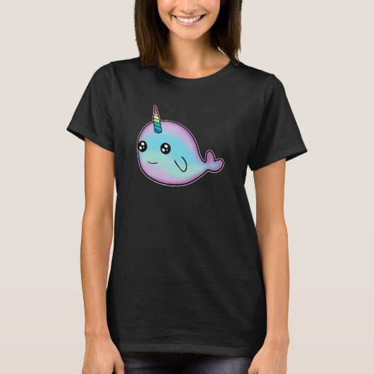 Narwhal Unicorn Of The Sea  Girls Kids Women Tシャツ (正面)