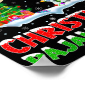 Narwhal Xmas Tree Lights This Is My Christmas Paja ポスター (角)