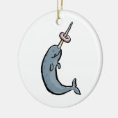 narwhaleおよびドーナツ セラミックオーナメント (左)