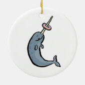 narwhaleおよびドーナツ セラミックオーナメント (裏面)