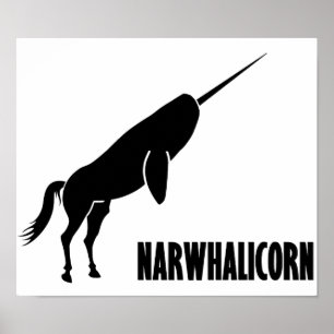 Narwhalicorn Narwhalのユニコーン ポスター