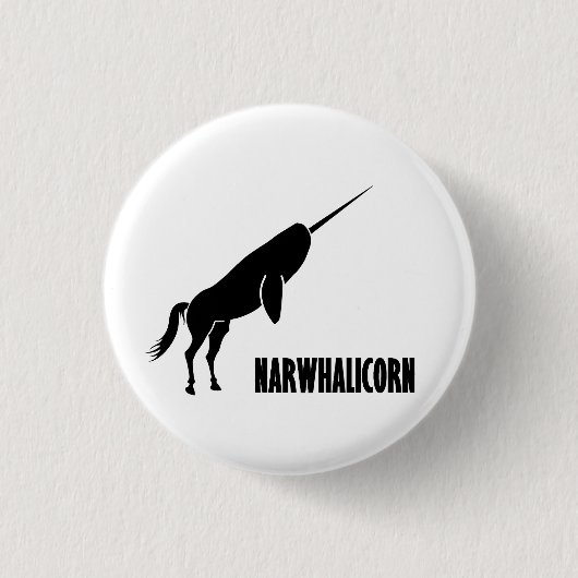 Narwhalicorn Narwhalのユニコーン 缶バッジ (正面)