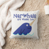 narwhalsはクジラの余りに枕です クッション (ブランケット)