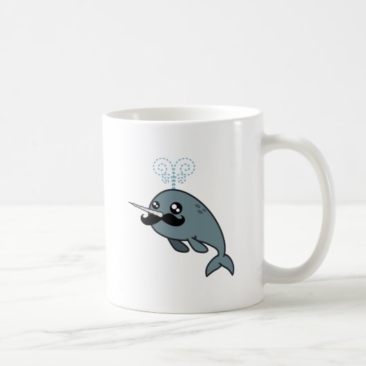 Narwhalstache コーヒーマグカップ (右)