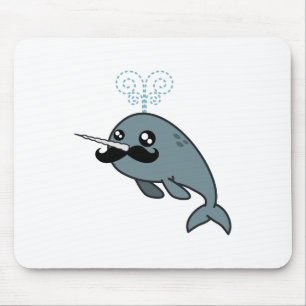 Narwhalstache マウスパッド