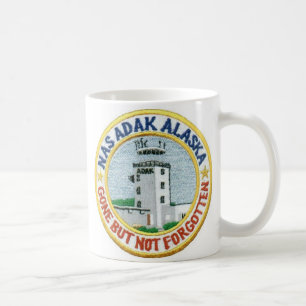 NAS Adakのコーヒーカップの"行ったが、忘れられなかった"白 コーヒーマグカップ