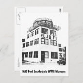NAS Fort Lauderdaleのコントロールタワー ポストカード (正面/裏面)
