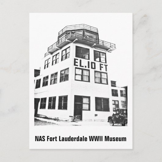 NAS Fort Lauderdaleのコントロールタワー ポストカード (正面)