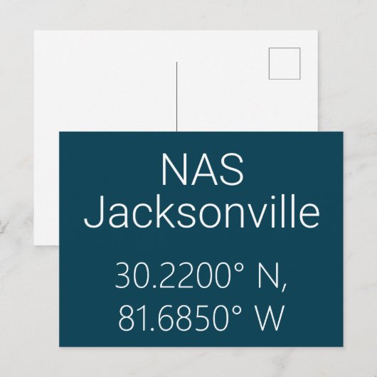 NAS Jacksonville緯度はがき ポストカード (正面/裏面)