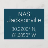 NAS Jacksonville緯度はがき ポストカード (正面)