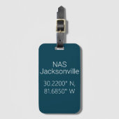 NAS Jacksonville Latitude Longitude ラゲッジタグ (正面縦)