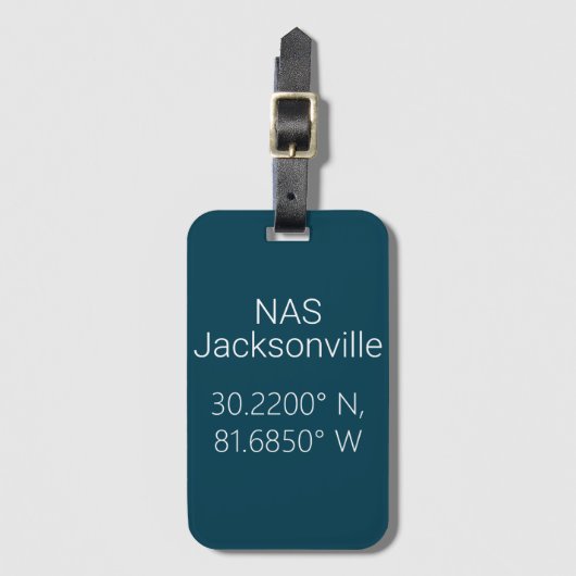 NAS Jacksonville Latitude Longitude  ラゲッジタグ (正面縦)