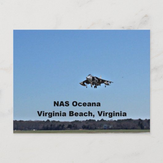 NAS Oceana、バージニア州バージニアビーチ ポストカード (正面)