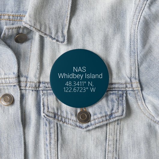 NAS Whidbey Island緯度（経度） 缶バッジ (インサイチュ)