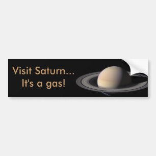 NASAからの土星のすばらしい写真 バンパーステッカー