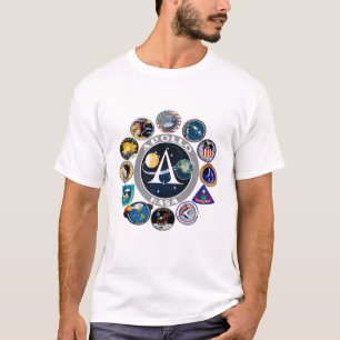 NASAのアポロ計画の代表団パッチのバッジ Tシャツ