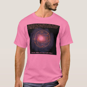 NASAのイラストレーション: ブラックホールは銀河の回りを回ります Tシャツ