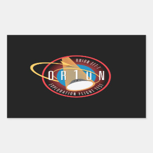 NASAのオリオンEFT-1飛行公式の代表団パッチ 長方形シール