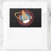 NASAのオリオンEFT-1飛行公式ミッションパッチ 長方形シール (バッグ)