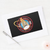 NASAのオリオンEFT-1飛行公式ミッションパッチ 長方形シール (封筒)