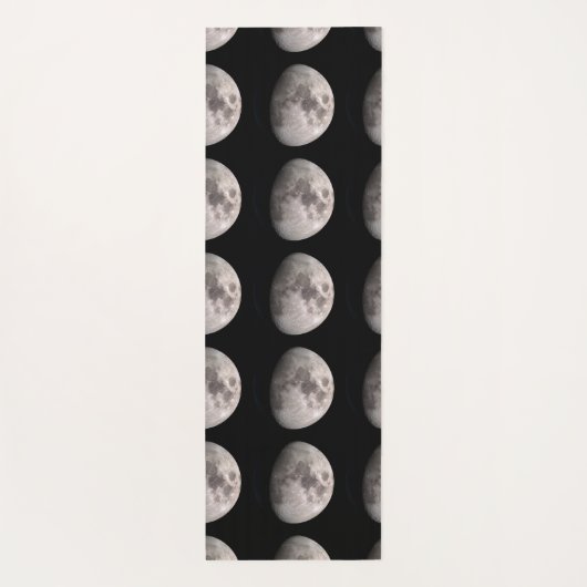 NASAのギブス月相のWAXING画像 ヨガマット (裏面)