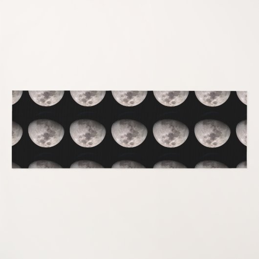 NASAのギブス月相のWAXING画像 ヨガマット (正面(横))