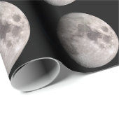 NASAのギブス月相のWAXING画像 ラッピングペーパー (ロールコーナー)