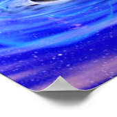 nasaのブルーブラックホール ポスター (角)