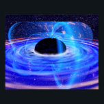 nasaのブルーブラックホール ポスター<br><div class="desc">青い吸光が多いブラックホールは他の全吸物にも同じだ。天素晴らし文学素晴らし、宇宙、SFファンの皆さん！</div>
