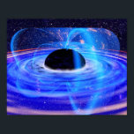 nasaのブルーブラックホール ポスター<br><div class="desc">青い吸光が多いブラックホールは他の全吸物にも同じだ。天素晴らし文学素晴らし、宇宙、SFファンの皆さん!</div>