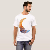 NASAのボイジャーで撮影された木星の大赤斑 - 月面のような表情 Tシャツ (正面フル)