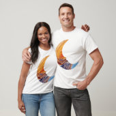 NASAのボイジャーで撮影された木星の大赤斑 - 月面のような表情 Tシャツ (ユニセックス)