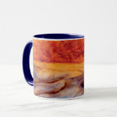 NASAのボイジャー撮影の木星の大赤斑 マグカップ (正面左)