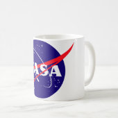 NASAのミートボールのロゴ コーヒーマグカップ (正面右)