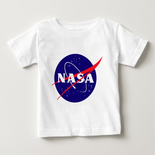 NASAのミートボールのロゴ ベビーTシャツ (正面)