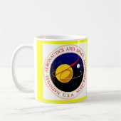 NASAの国際宇宙局 コーヒーマグカップ (左)