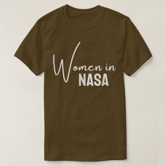 Nasaの女性のための女の子10代女性 Tシャツ (デザイン正面)